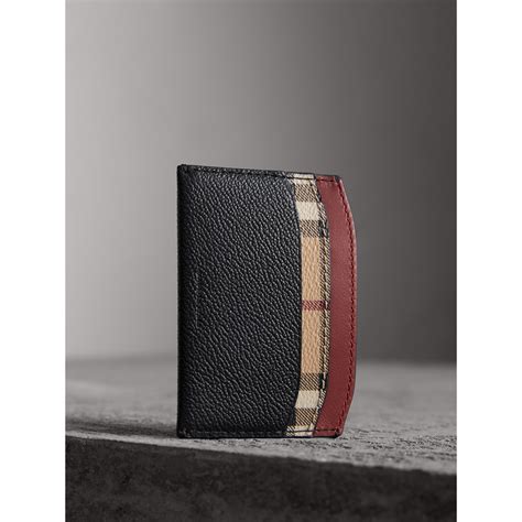 burberry leather and haymarket check id card case charm|Women’s Designer Wallets & Card Cases .